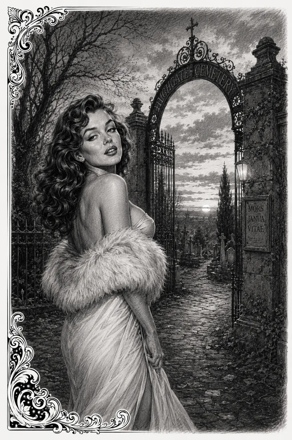 Anabelle — goule, grille de Highgate Cemetery