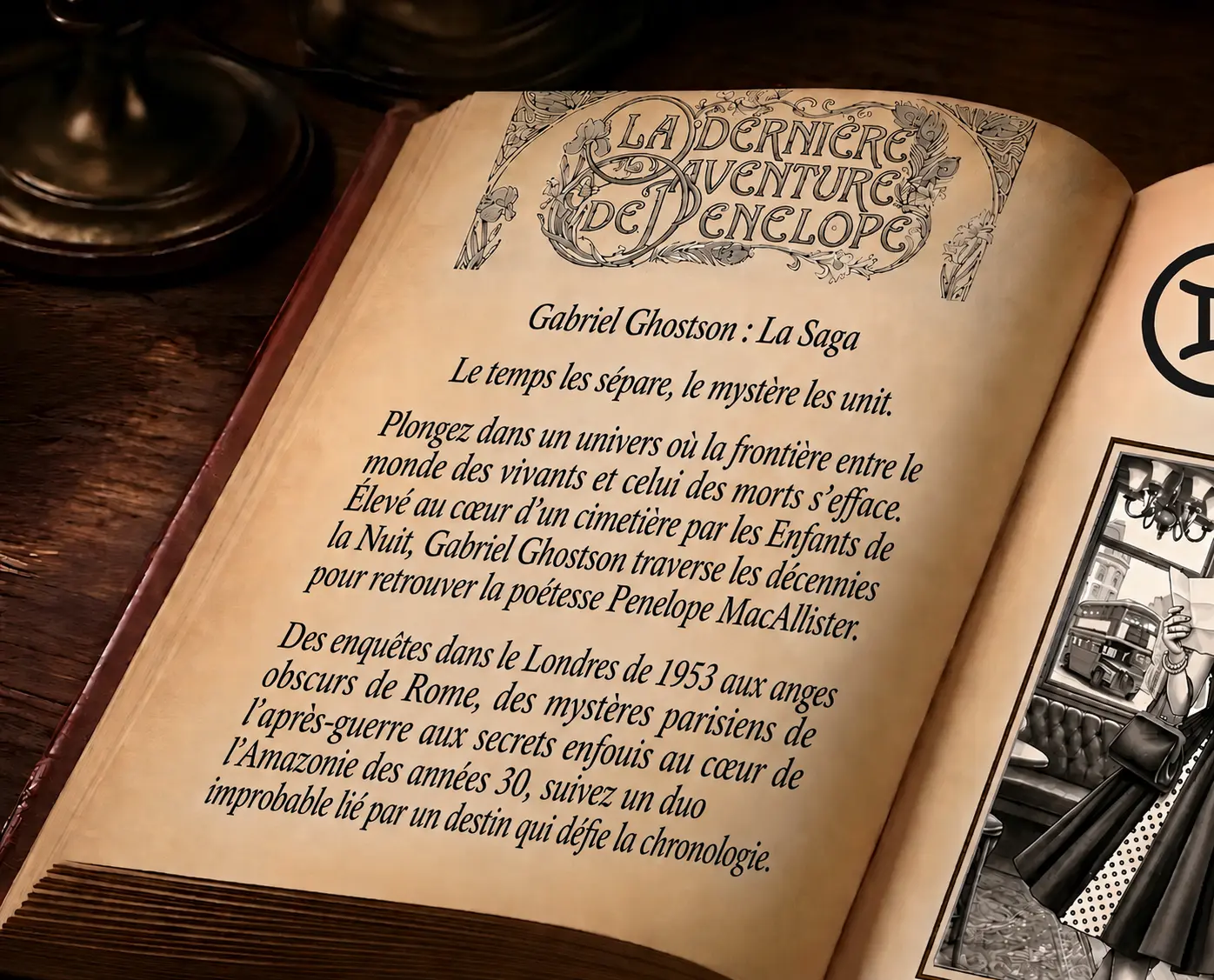 Gabriel Ghostson : La Saga — cinq villes, cinq époques, un destin